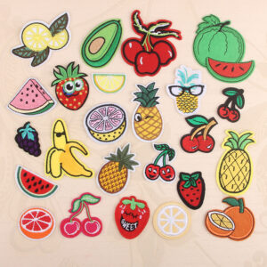 Fruit embroidery cloth decal Patches sticker accessories DIY decorative decal tape ironing Patches decal