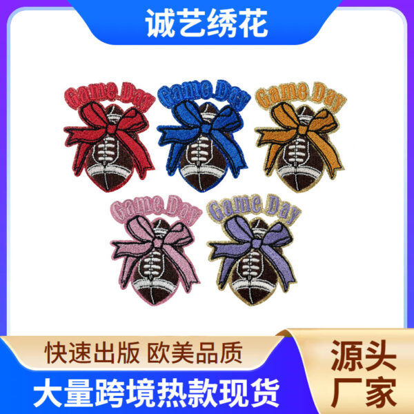 element Glitter embroidery sticker DIY adhesive ironing patch