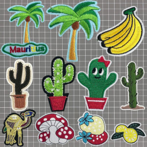 Cactus embroidery Patches cloth stickers label cloth clothing decoration accessories