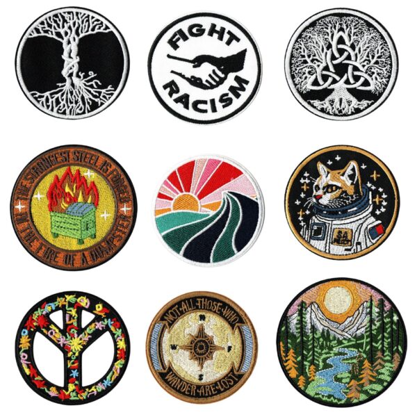 DIY bag clothing accessories embroidery badge skull embroidery clothing Patches sticker