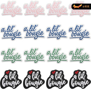 English alphabet embroidery cloth sticker bag sticker love English alphabet embroidery