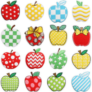 fruit series cloth sticker hat sock hat backpack bag decorative Patches sticker school season apple cloth sticker