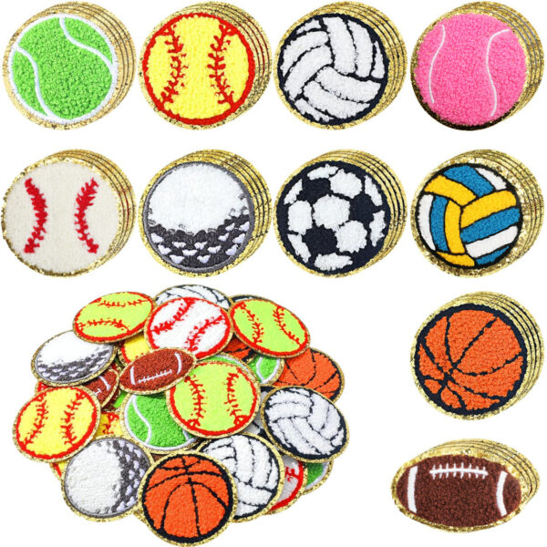 Cartoon football embroidery cloth sticker clothes decoration embroidery Patches sticker hat sock basketball sports
