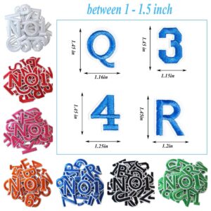 English letter embroidery stickers number patches clothing DTY jewelry embroidery iron on patches