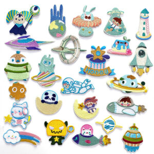 self-adhesive embroidery cloth sticker cute cartoon animal embroidery Patches sticker decorative jacket repair