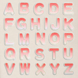 embroidery cloth sticker 26 letters embroidery hats and socks accessories Patches sticker