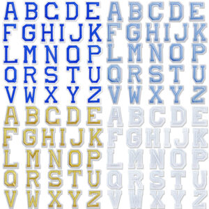 embroidery flower letter cloth sticker English sticker number Patches optional felt bottom embroidery process