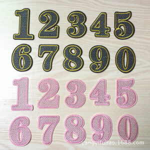 0-9 embroidery badge 2 optional cloth sticker clothes Patches sticker T-shirt badge sticker sticker