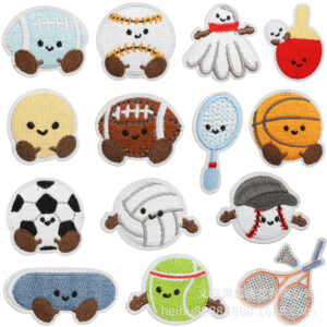 team series embroidery cloth sticker cartoon basketball football embroidery Patches sticker
