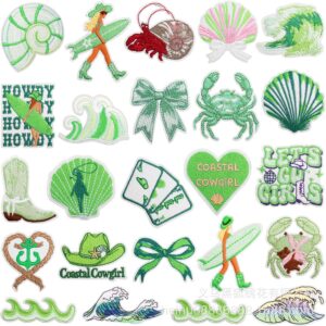 Clear Summer Beach Series embroidery iron on patches Seagull Patches Stickers Luggage Vacation Decoration iron on patches