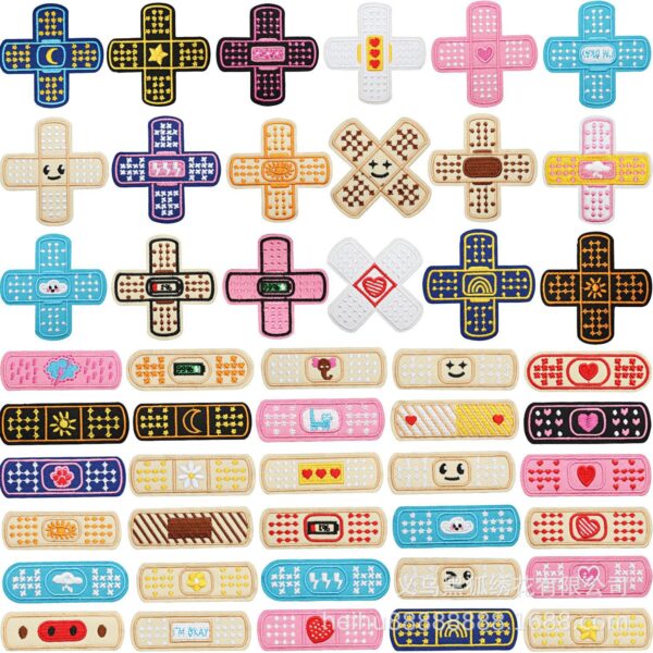 Decorative Clothing Shoes and Hats Patches Stickers Medical embroidery iron on patches