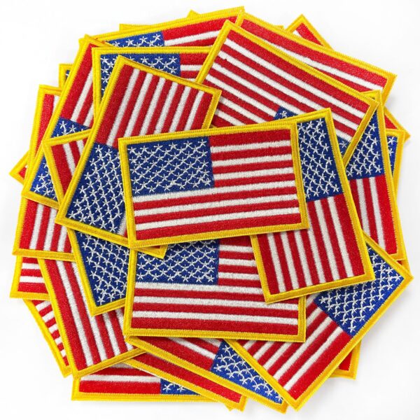 American flag embroidery badge  accessories embroidery retro badge