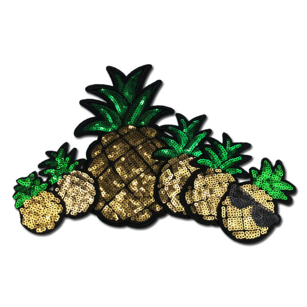 accessoriespineapple adhesive model sequin embroidery label clothing accessories cloth sticker embroidery badge