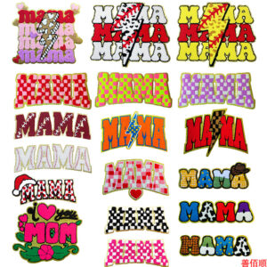 ironing letters MAMA cloth sticker beads mam decorative Patches adhesive model
