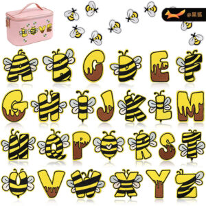 Embroidery English letter embroidery cloth sticker 26 letters Patches sticker heat transfer embroidery label