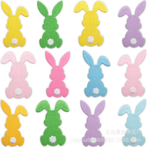 Colored holiday embroidery cloth sticker bag sticker Easter dress embroidery label
