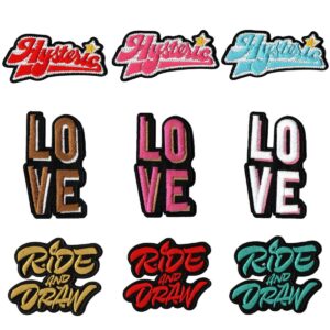 English alphabet embroidery Patches cloth sticker clothes accessories jacket T-shirt chest sticker hat bag hole decal