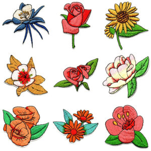 embroidery cloth sticker cute flower embroidery cartoon embroidery sticker Patches badge model clothes repair hole decorative sticker