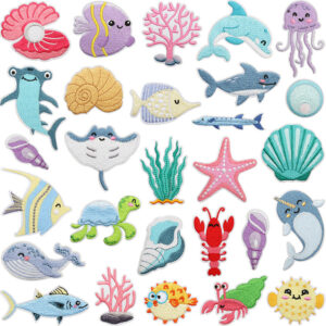 Cartoon Embroidery Cloth Sticker hat sock Bag Sticker