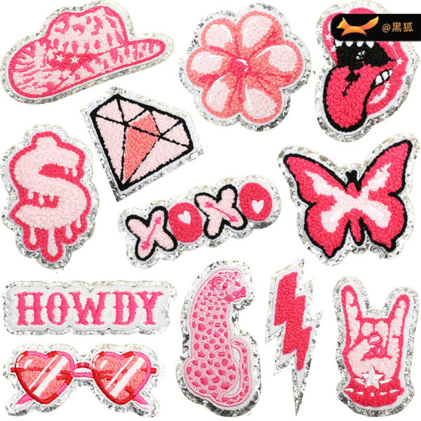 cloth sticker bag decorative patchflower cow hat