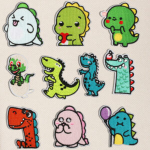 cartoon dinosaur embroidery crocodile Patches sticker embroidery cloth sticker clothes bag accessories