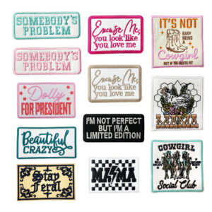 embroidery pink girl Patches sticker bag jacket dressing sports car  ironing cloth sticker