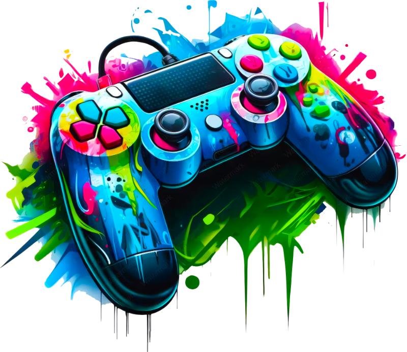 Heat transfers Iron on stickers Game controller headphones 19 for Tshirts Iron on Decal Patches Stickers Clothes Hat Pillows DIY Crafts