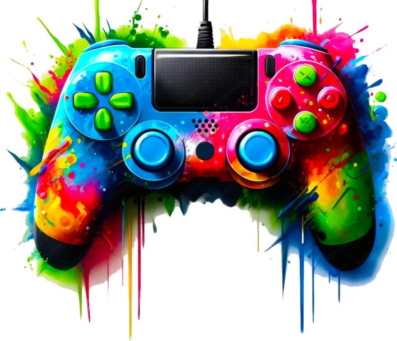 Heat transfers Iron on stickers Game controller headphones 17 for Tshirts Iron on Decal Patches Stickers Clothes Hat Pillows DIY Crafts