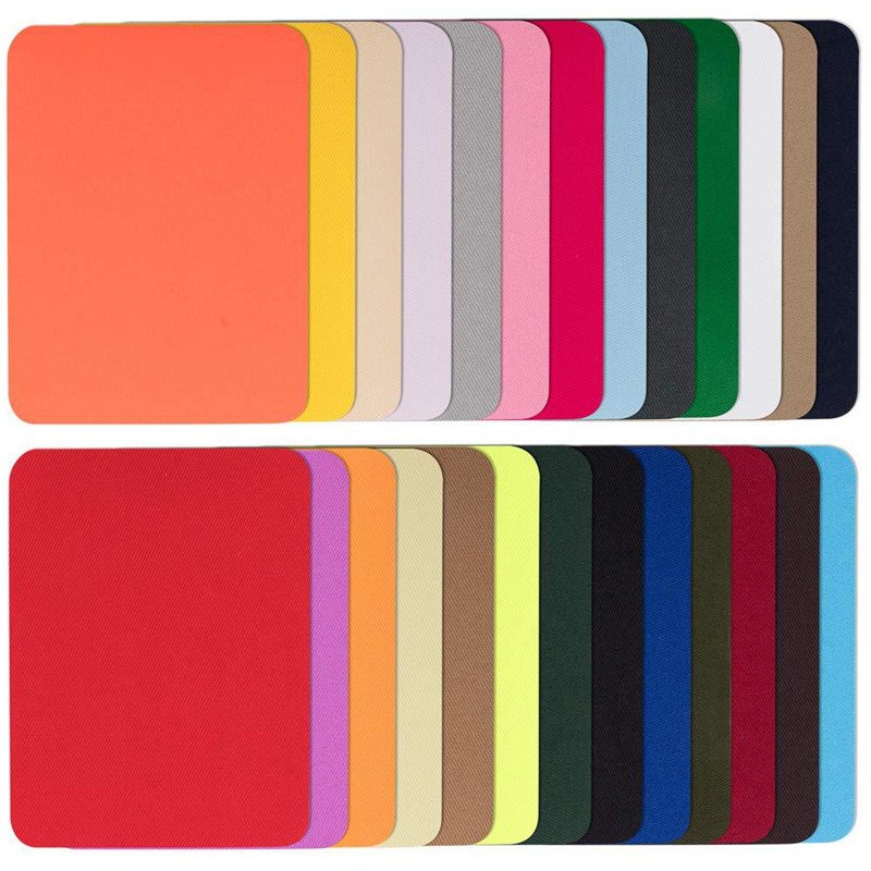 Color rectangular imitation patch ironing patch knee decorative repair cloth sticker cut at will