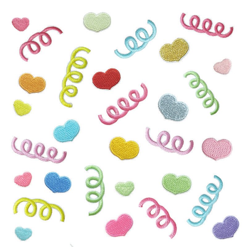 Manufacturer cloth sticker computer embroidery cloth sticker love spring self-adhesive lace cloth sticker ghost extinguishing blade patches wholesaleEmbroidered Iron on Patches for Clothes, Dress, Hat, Jeans, DIY Accessories Patches for Caps Backpacks Vest Harness -JY