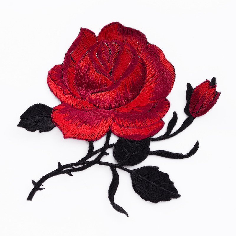 flower embroidery iron on patches cloth sticker for clothes t thirt hat socks, ironing stickers patches #243