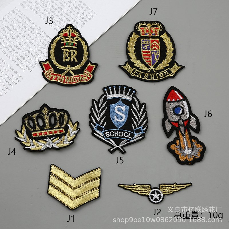 cartoon badge embroidery adhesive cloth sticker DIY clothes bag hat decoration decal hole filling accessories