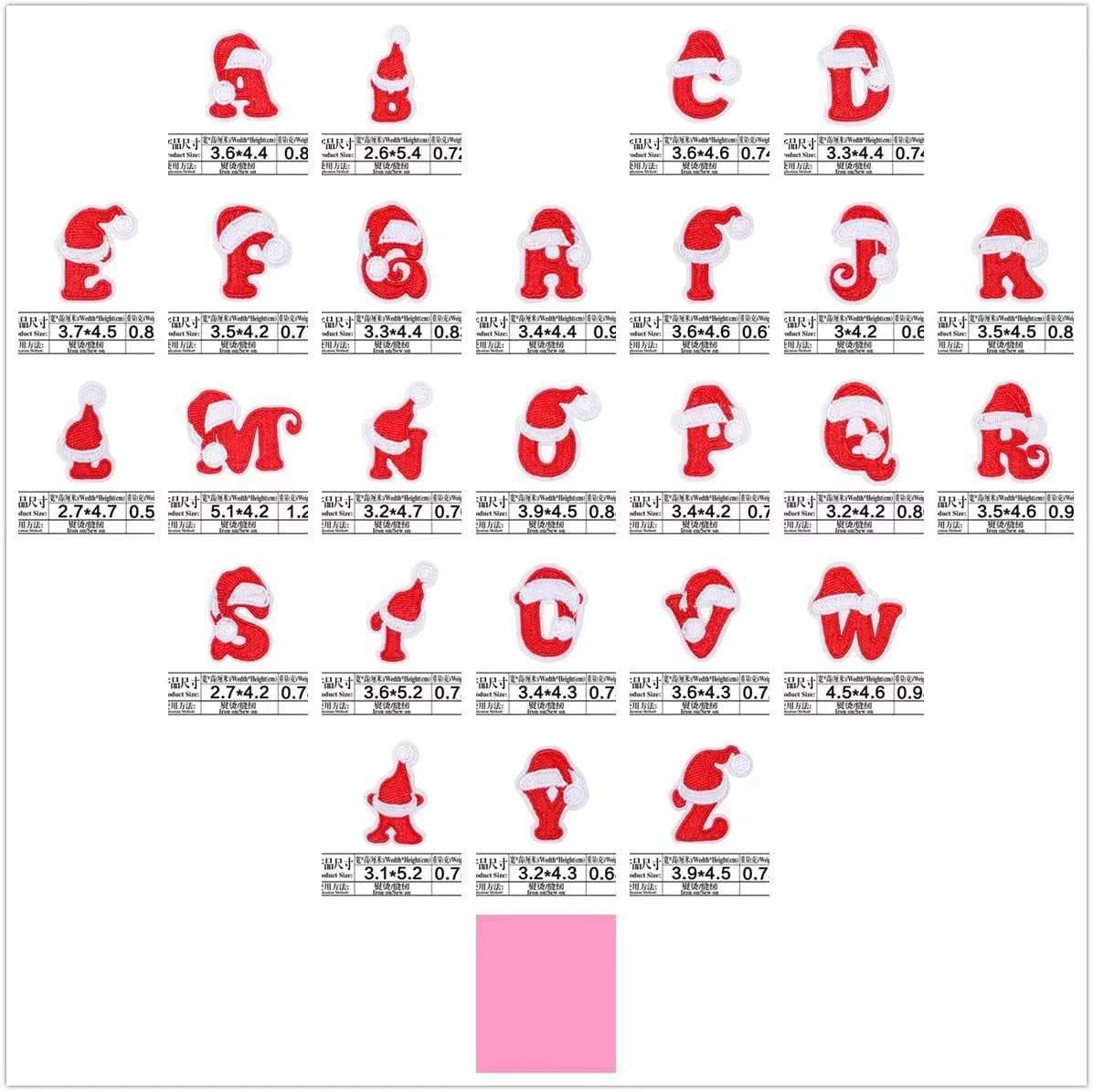 Christmas 26 English letters set directly from the clothing accessories clothes