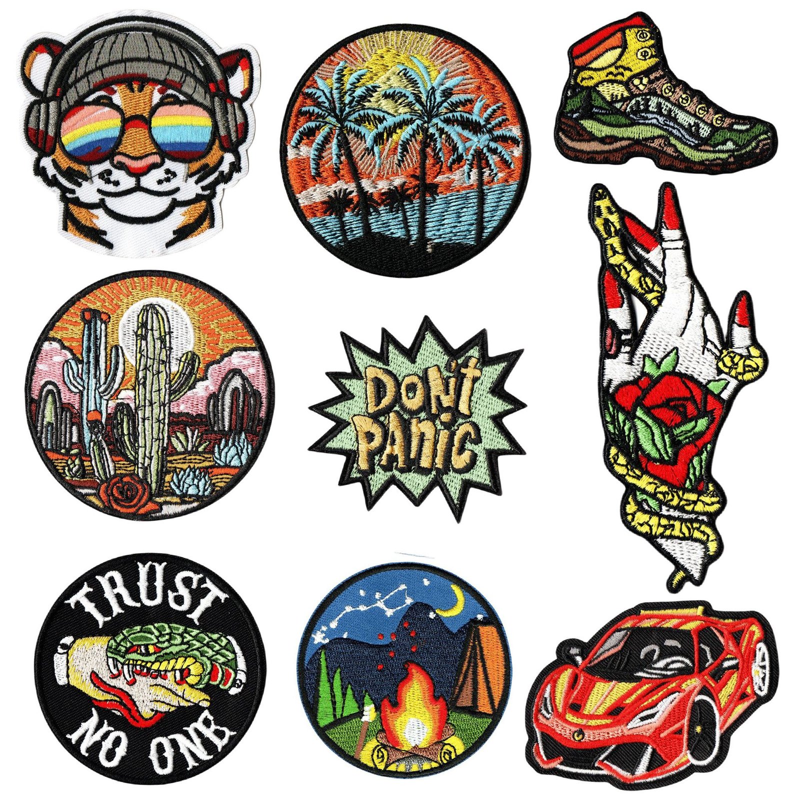 Cloth sticker Personality badge patches Cloth Campus style armband Badge Clothing accessories Embroidery Ironing digital badge