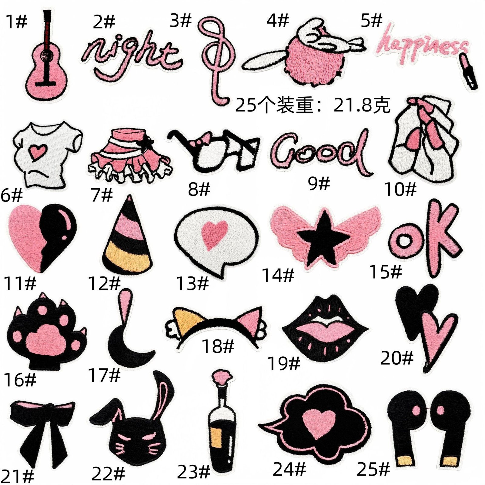 iron on dark pink cartoon clothing embroidery cloth sticker spot wholesale clothing accessories computer embroidery hot melt adhesiveEmbroidered Iron on Patches for Clothes, Dress, Hat, Jeans, DIY Accessories Patches for Caps Backpacks Vest Harness -JY