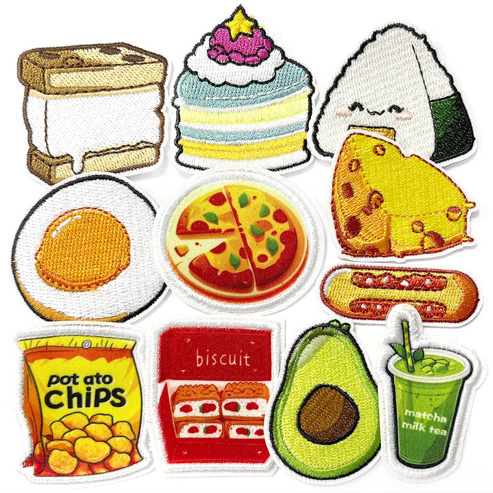 food series cloth sticker label adhesive ironing wholesale spot clothes accessories