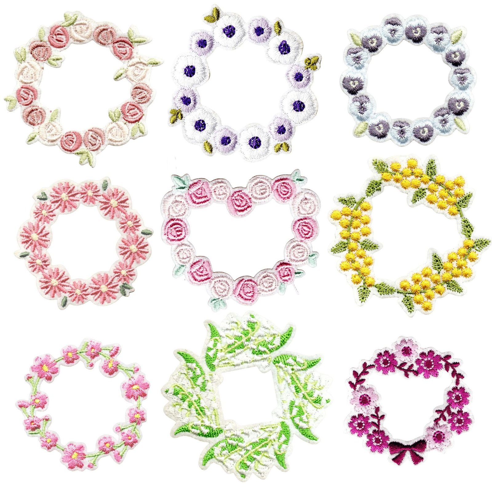 embroidery notebook embroidery cloth sticker cute towel embroidery patch sticker literary flower sticker ironing sticker