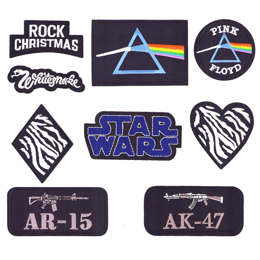 clothes embroidered letter cloth stickers clothing accessories clothes shoes and hats patches black ironing badges