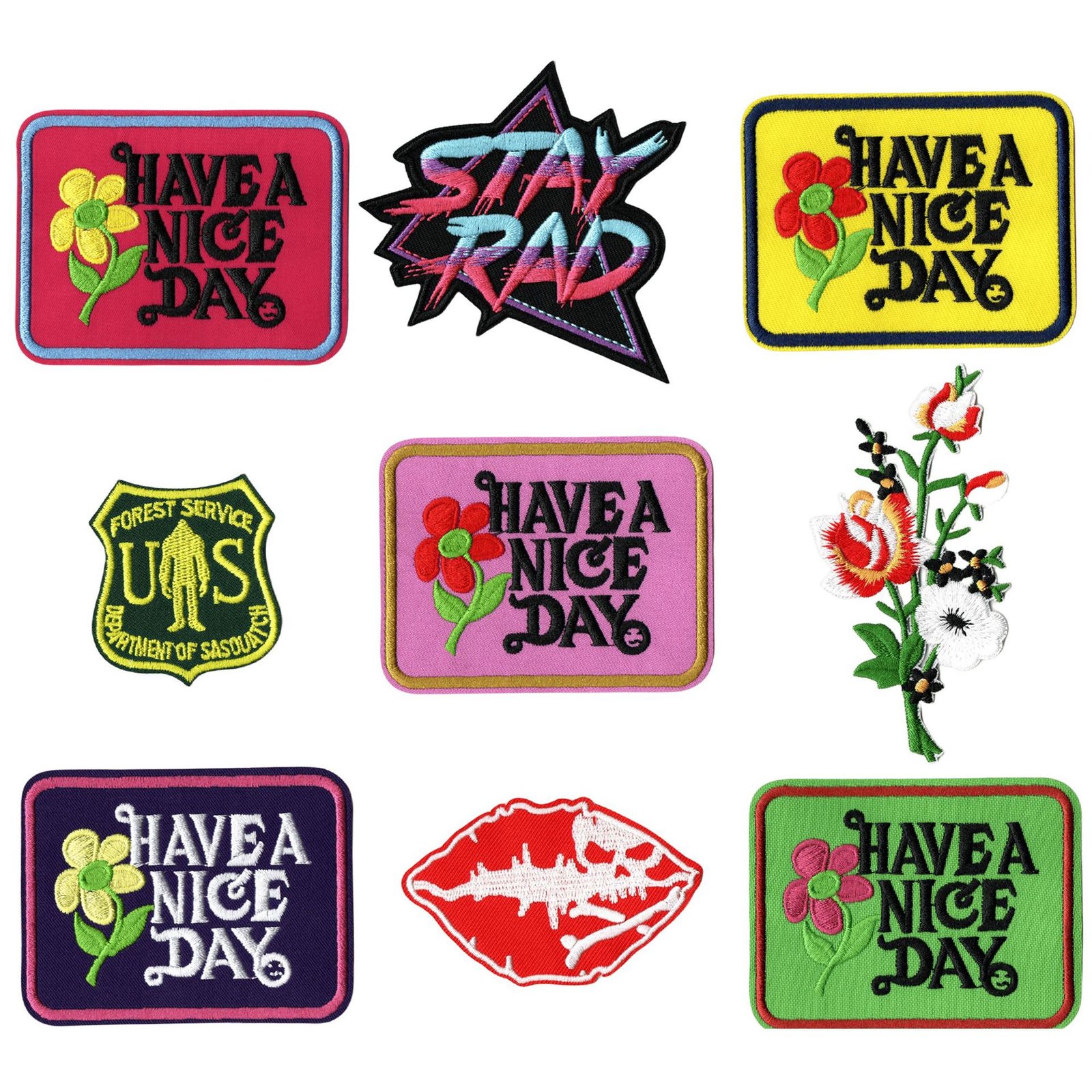 Flower Embroidery Decorative Patch Decal Hotel Tablecloth Sheet Tulle Chiffon Dress Repair Patch