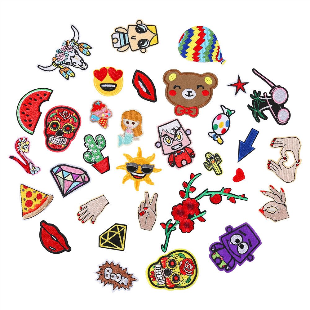 animal embroidery ironing sticker children's clothes patch sticker embroidery stamp hole patch decorative sticker