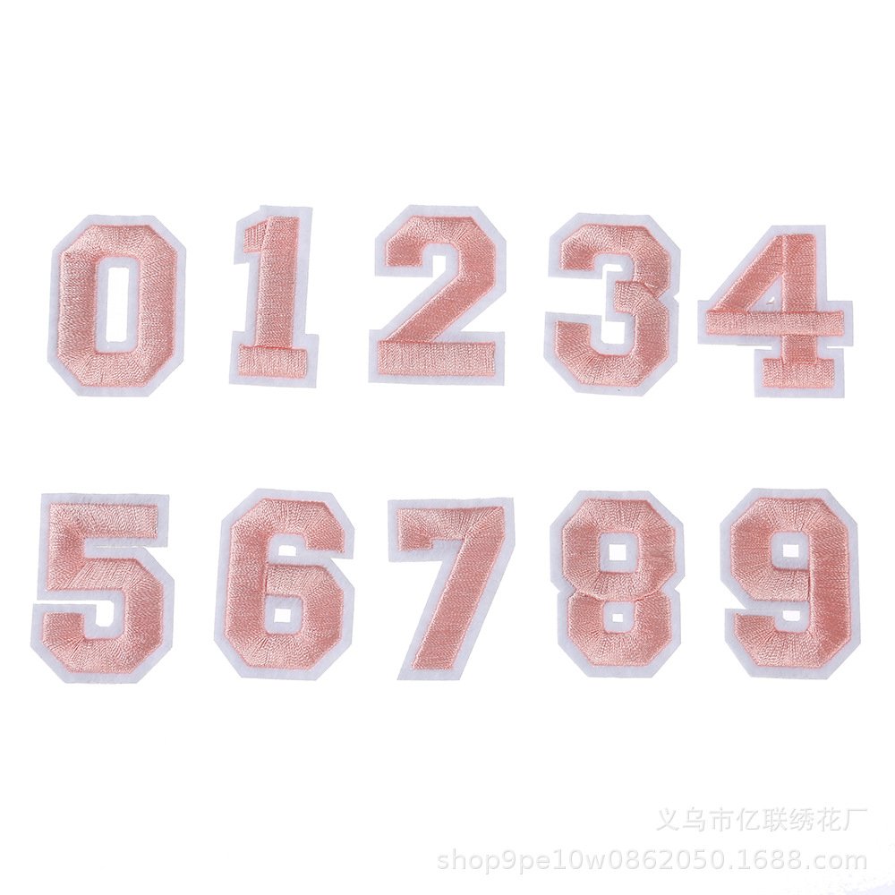 solid color digital cloth sticker clothing accessories luggage embroidery sticker embroidery label