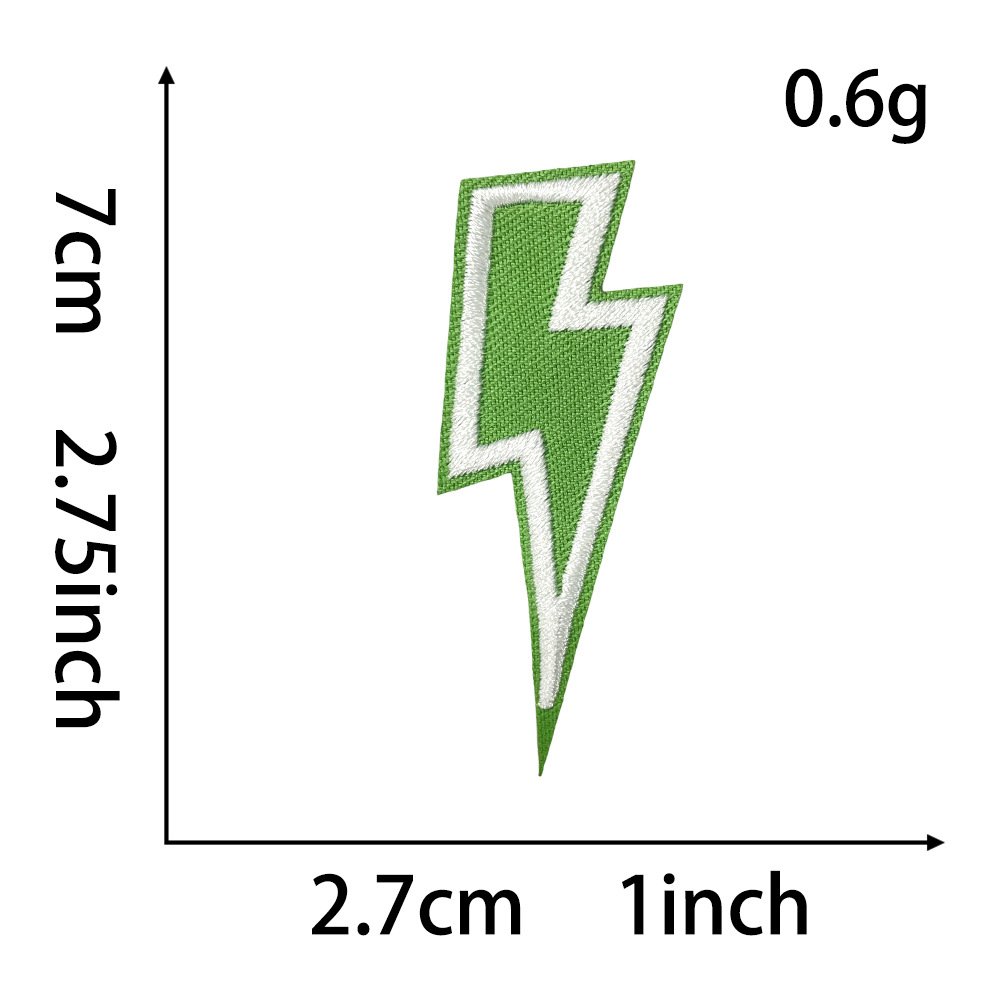 Lightning cloth sticker  explosion Lightning towel Iron on Patches element cloth sticker patch, cloth sticker