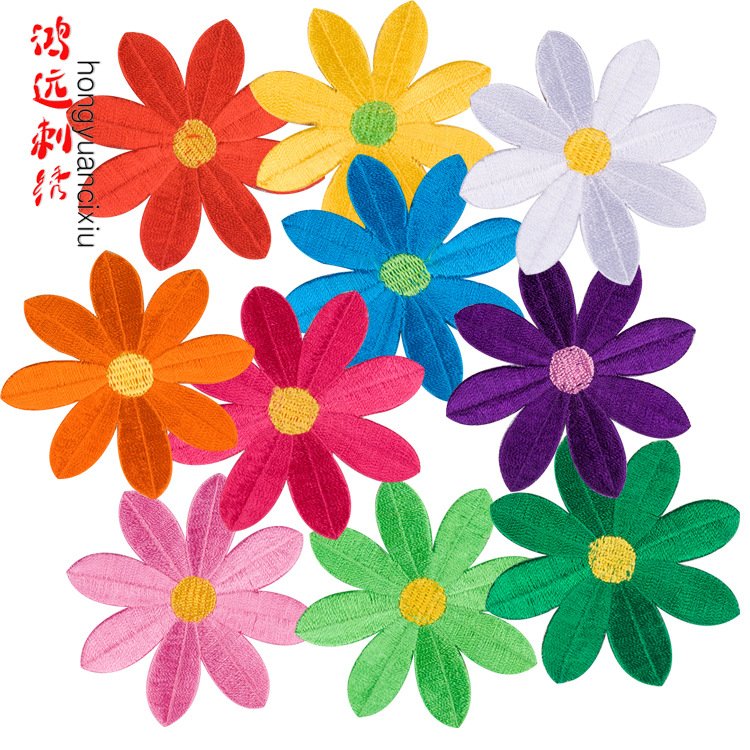 flower embroidery iron on patches cloth sticker for clothes t thirt hat socks, ironing stickers patches #241