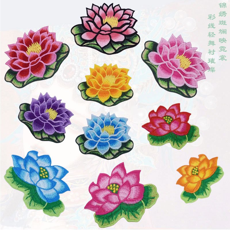 flower embroidery iron on patches cloth sticker for clothes t thirt hat socks, ironing stickers patches #272