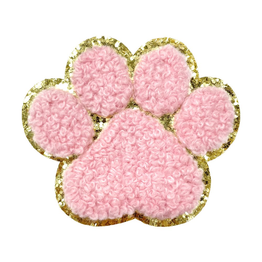 specially for paw chenille towel Iron on Patches clothes patch sticker Iron on Patches cloth sticker.