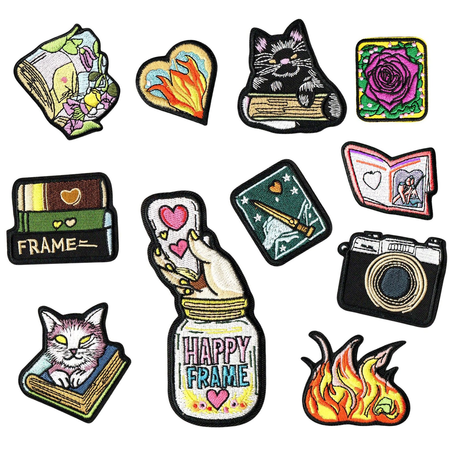 embroidery cartoon cute cat cloth sticker DIY bag clothing accessories patch sticker ironing sticker