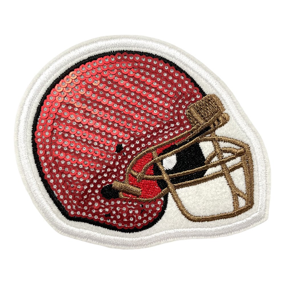 explosion Rugby helmet bead cloth sticker Clothes patch sticker Iron on Patches cloth sticker