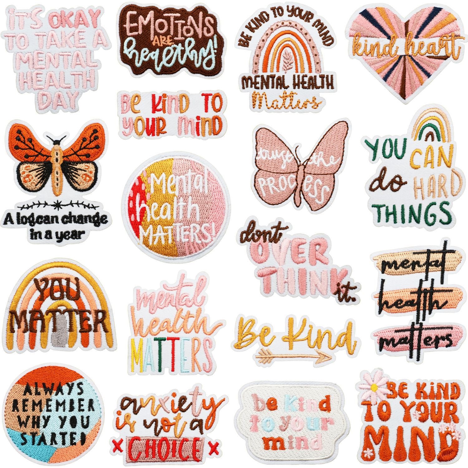 embroidery cloth stickersinspirational wordspatch stickersclothes dressingembroidery labels