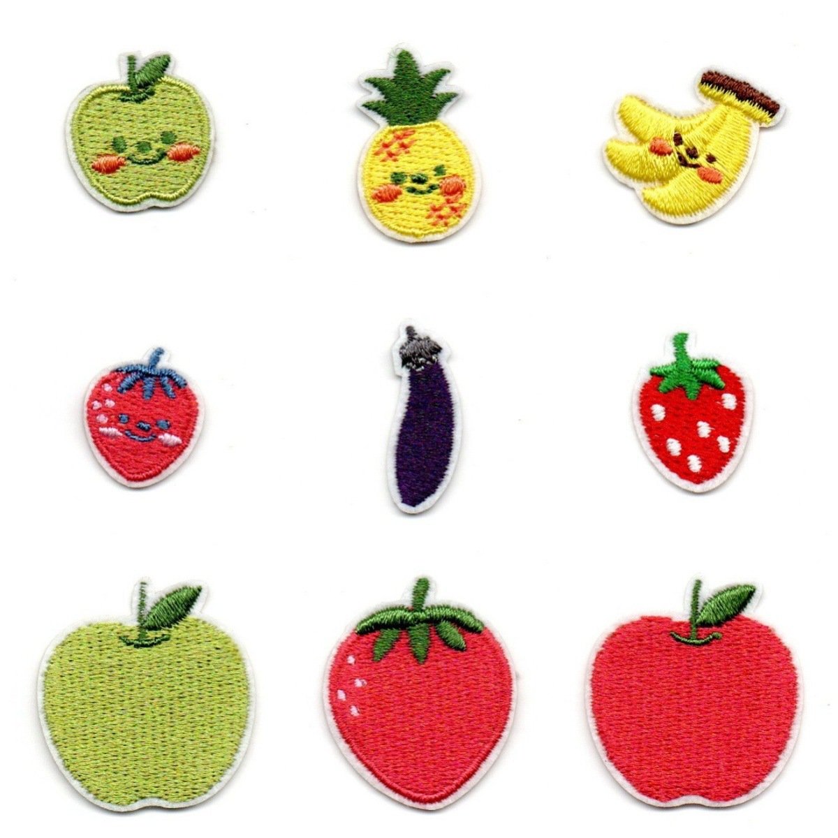 Embroidery patches sticker embroidery stamp apple pineapple fruit pie team clothes patch shoes and hats bag accessories