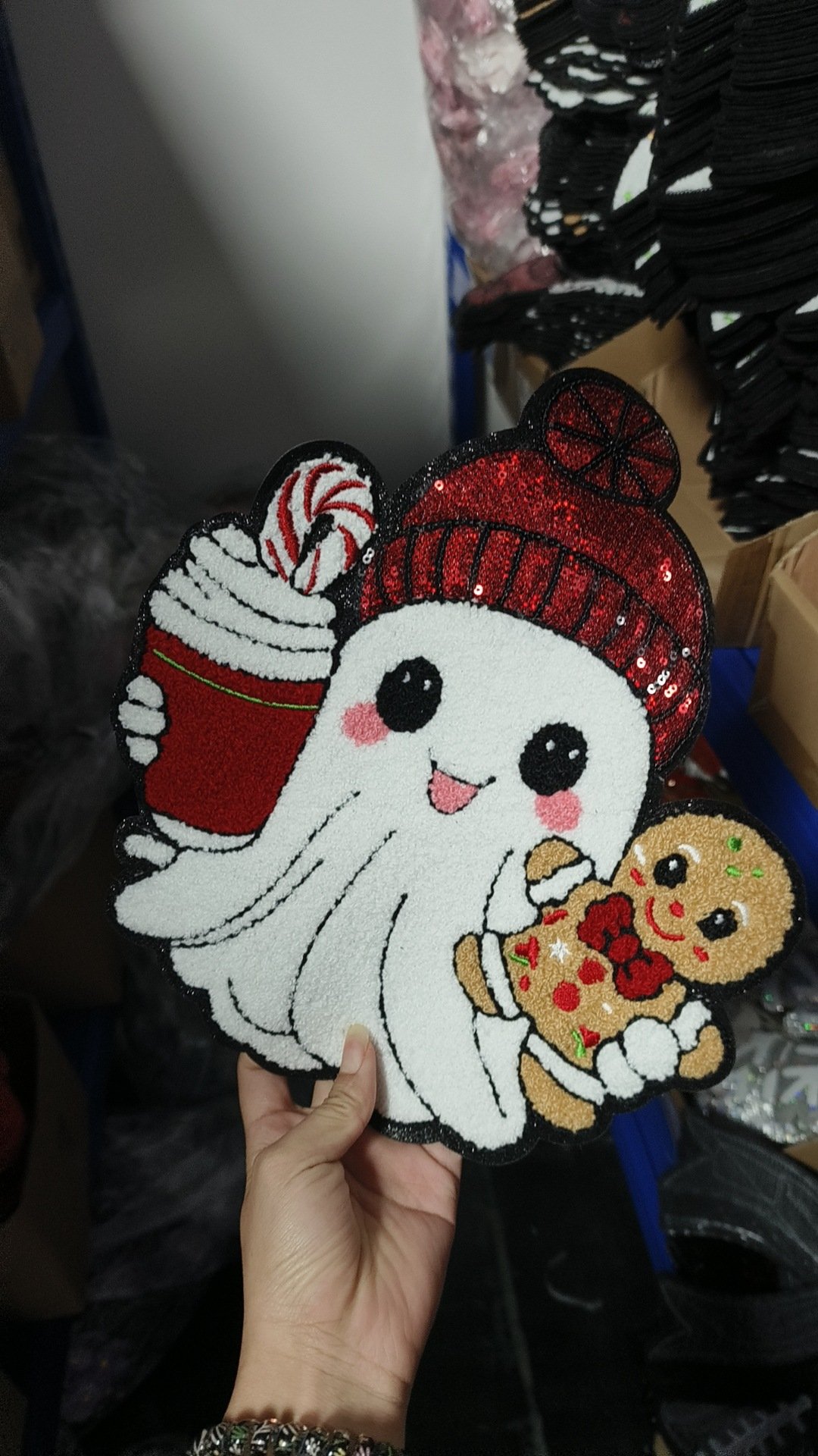 Valentine's Day gold product spot oversized 28cm towel Iron on Patches patch cloth sticker large Iron on Patches sticker, Iron on Patches patch clothing